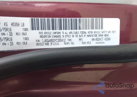 2000 Jeep Grand Cherokee Laredo from USA, damaged, VIN 1J4GW48S2YC395412